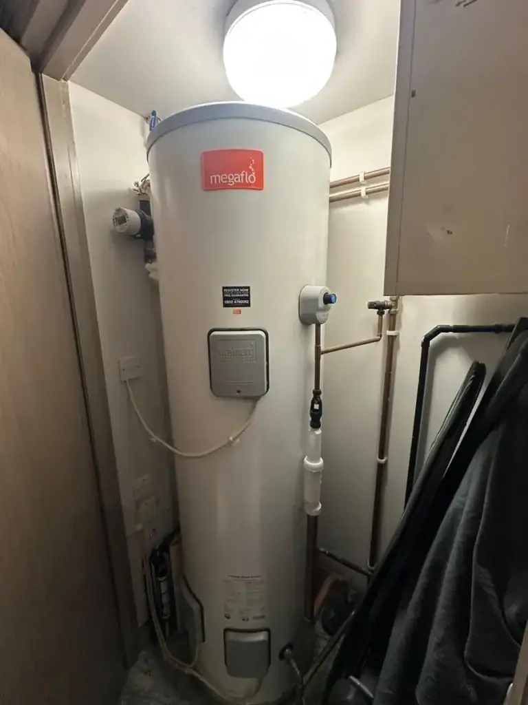 Megaflo unvented hot water cylinder installation